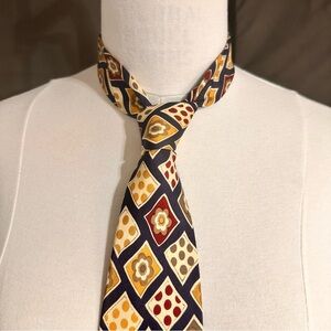 Brooks Brothers Silk Tie Men's Necktie Executive Collection Multicolor Geometric
